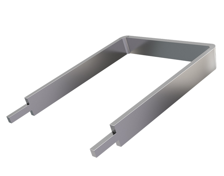 Flat press-fit terminal sampling resistor